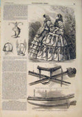 Original Old Antique Print Fashions Sword Campbell Glasgow Lake Ramsgate Helmet