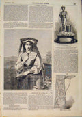 Old Antique Print Italian Peasant Dakley Blackwood Martin Luther Tankard