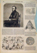 Old Antique Print Portrait Cumming Edinburgh Crimean Banquet London 1856 19th