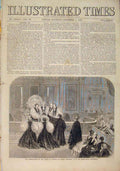 Old Antique Print Bishop London Chapel Royal Whitehall Consecration 1856 19th