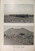 Original Old Antique Print Gatacres Column Gatacre Boer War Africa 1900 Horses