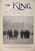 Original Old Antique Print Prince Wales Yeomanry Albany Barracks Chesham 1900