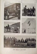 Old Antique Print Boer War Africa 1900 French Colesberg Arundel Maxim Gun 20th