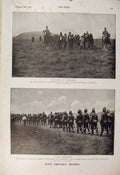Old Antique Print Boer War Africa 1900 Colesburg Prisoner Funeral Jackson 20th