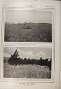 Original Old Antique Print Mooi River Field Artillery Boer War Africa 1900 20th