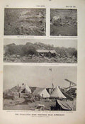 Old Antique Print Boer War Africa 1900 Kimberley Magersfontein Kamfersdam 20th