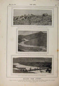 Original Old Antique Print Boer War Africa 1900 Buller Tugela Relief Ladysmith