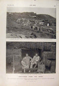 Old Antique Print Boer War Africa 1900 Seige Ladysmith Hlangwani Battery 20th