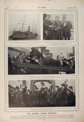 Original Old Antique Print Boer War Africa 1900 White Dunvegan Castle Ladysmith