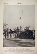 Original Old Antique Print Scott Flag Bloemfontein Boer War Africa 1900 Shelley