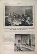 Original Old Antique Print Roberts Banquet Bloemfontein Boer War Africa 1900