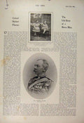 Original Old Antique Print Portrait Colonel Plumer Aldershot Photograph 1900