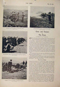 Original Old Antique Print Boer War Africa 1900 Guns Gunners Valentine Machine