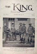 Original Old Antique Print General French Brigadiers Boer War Africa 1900 20th