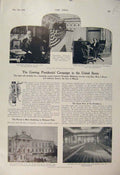 Old Antique Print United States Presidential Campaign Mckinley Bryan 1900 20th