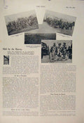 Original Old Antique Print Boer War Africa 1900 Guard Laager Diamonds Kimberley