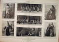 Original Old Antique Print Passion Play Oberammergau Bavaria Jesus Christ Sier