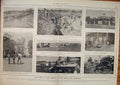 Old Antique Print Boer War Africa 1900 Roberts Troops Kroonstad Shelley 20th