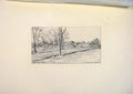 Original Old Antique Print Toussaint Landscape View Meissonier Etching 1893 19th