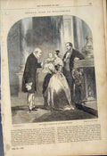 Original Old Antique Print Duke Wellington Windsor Castle Funeral Car Chelsea