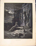 Original Old Antique Print English Fox Aesop Fable C1868 Story Art Image 19th