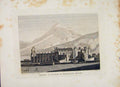 Original Old Antique Print Edinbrugh Scotland Abbey Palace Holyrood House