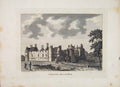 Original Old Antique Print Scotland Seaton House PlateEdinburgh