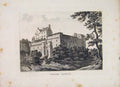 Original Old Antique Print Dalhouse Castle PlateScotland Edinburg