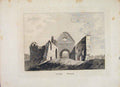 Original Old Antique Print Gulane Church Scotland Edinburgh C1797 18th Century