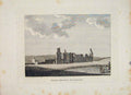 Original Old Antique Print Ciftertian Nunery Berwick Haddingtonshire Scotland