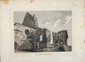 Original Old Antique Print Berwickshire Abby Dryburgh Scotland C1797 18th
