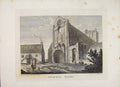 Original Old Antique Print Roxburghshire Jedburgh Abbey Scotland