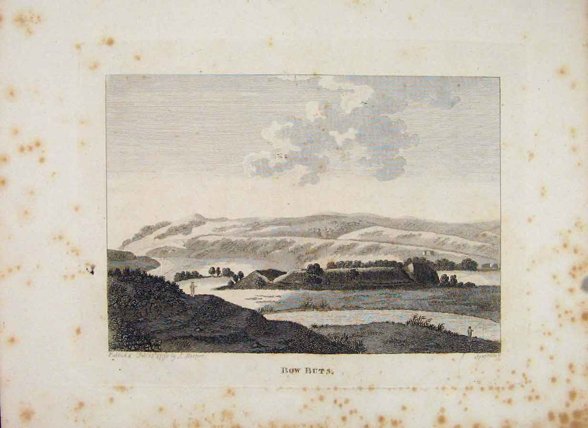 Original Old Antique Print Scotland Dumfries Bow Buts Fine Art C1797 18th