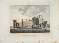 Original Old Antique Print Dumfries Carlaverock Castle PlateScotland 1797