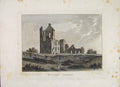 Original Old Antique Print Galloway Lincluden College PlateScotland