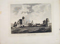 Original Old Antique Print Crofaquel Abbey Cors Regal Ayrshire Plate