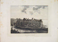 Original Old Antique Print Colaine Culzeen Caslte Ayrshire C1797 18th Century