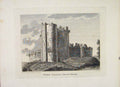 Original Old Antique Print Down Castle Perth Shire Fine Art C1797 18th Century