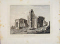 Original Old Antique Print Morayshire Elgin Chapter House PlateArt