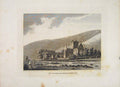 Original Old Antique Print Morayshire Pluscardine Monastery PlateVictorian