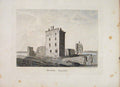 Original Old Antique Print Bishops Palace Spynie Morayshire Fine Art