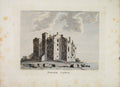 Original Old Antique Print Rentrewshire Newark Castle Fine Art C1797 18th