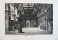 Original Old Antique Print Hall Audley End England Fine Art 1878 19th