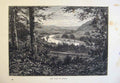 Original Old Antique Print Vale Avoca Fine Art England C1878 19th