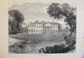 Original Old Antique Print Broadlands England Fine Art C1878 19th
