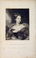 Original Old Antique Print Editorial Portrait Honorable Mrs Ramsay