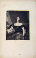 Original Old Antique Print Hin Mrs Shaw Portrait Editorial Incl
