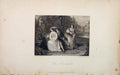 Original Old Antique Print Inconstant Portrait Editorial Fine Art