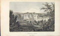 Original Old Antique Print Lancashire England Furness Abbey 1807 Napoleonic Era