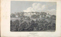 Original Old Antique Print England Heaton House Lancashire C1807 Napoleonic Era